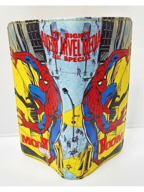 Spiderman Themed Yellow Wallet with Built-in Calculator-AS IS!